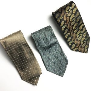 Three Assorted Men’s Silk Neckties